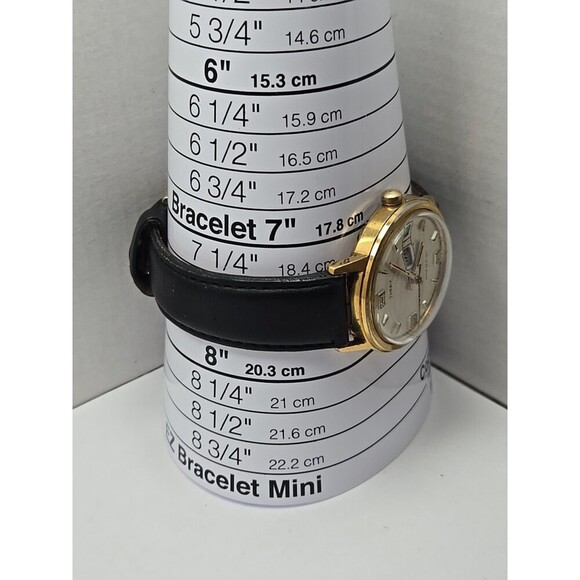 Vintage Timex Marlin Day Date Manual Wind Gold Tone 1975 35mm M27 Runs 26830 - Picture 10 of 13